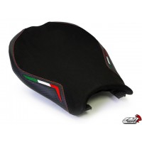 LUIMOTO Team Italia Suede Rider Seat Cover for the DUCATI 1198 / 1098 / 848 / Evo